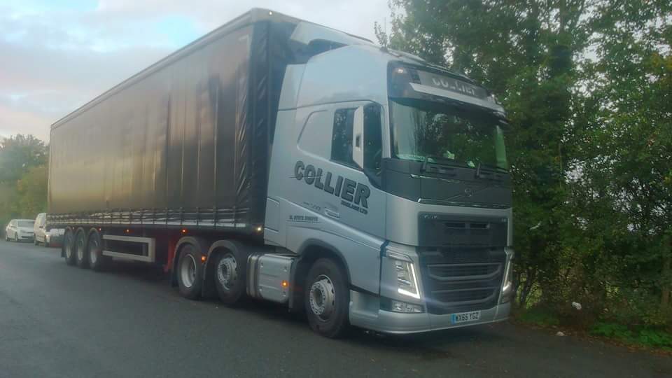 Collier Haulage vehicle loaded for transport