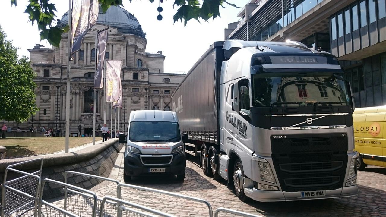 Collier Haulage truck in central London